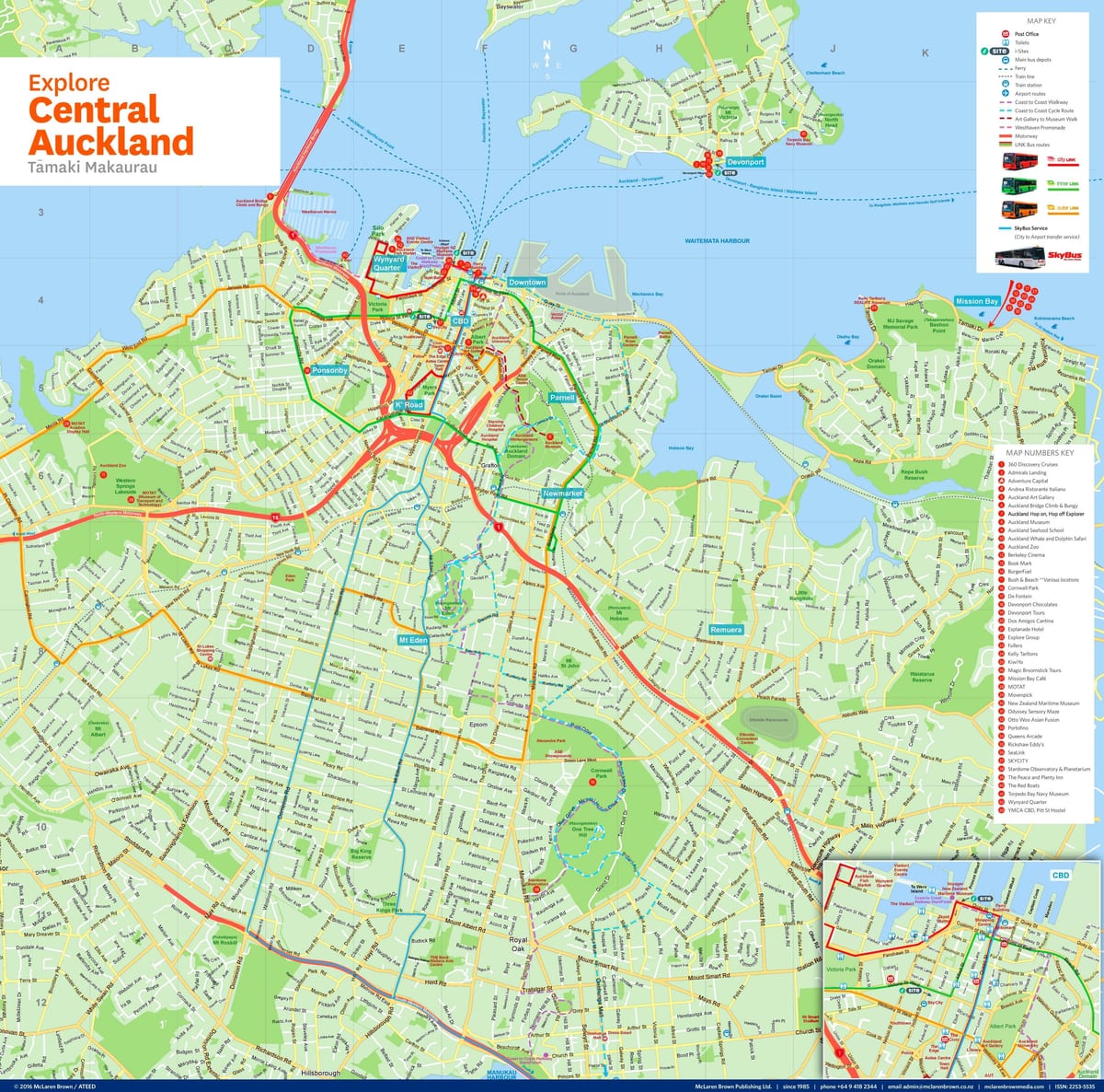 térkép Auckland cbd