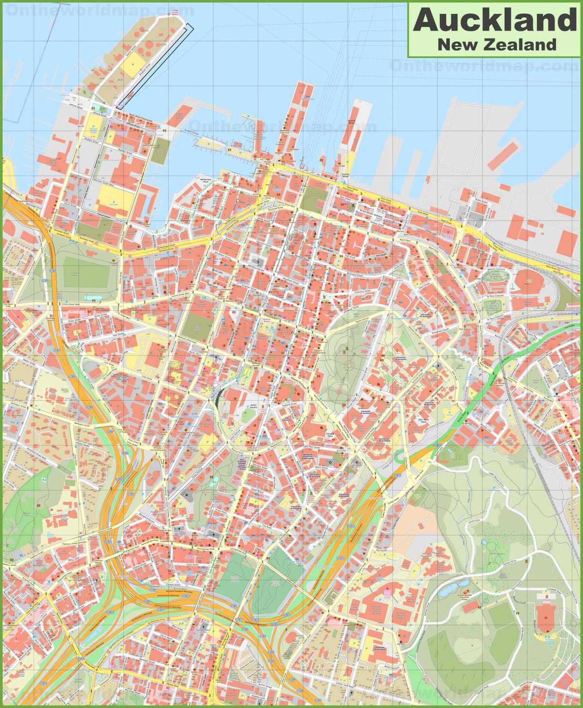 térkép Auckland