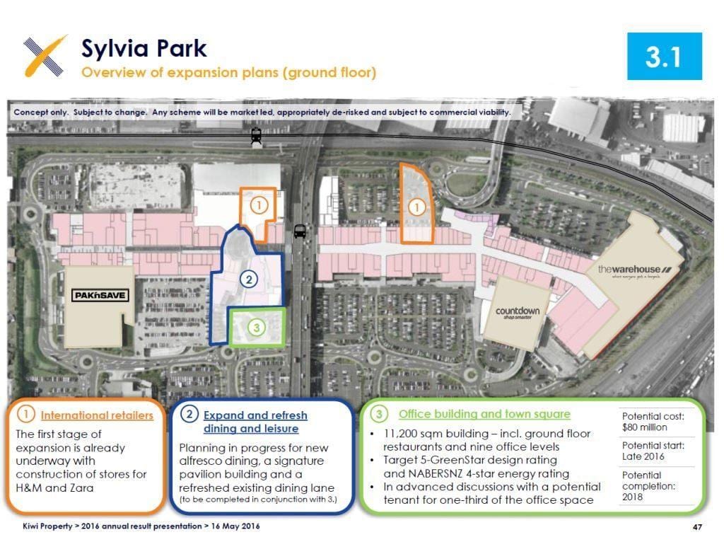 Sylvia park Auckland térkép