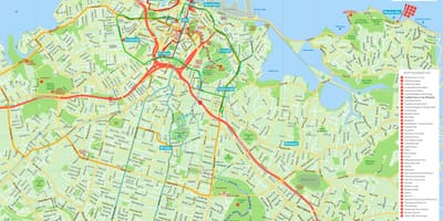 Térkép Auckland cbd