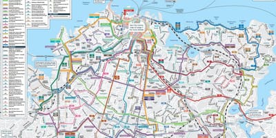Auckland közlekedési térkép