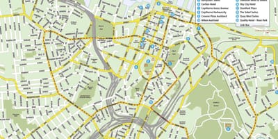 Térkép Auckland városközpont