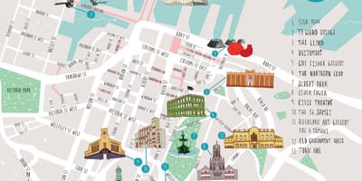 Auckland city sétál térkép